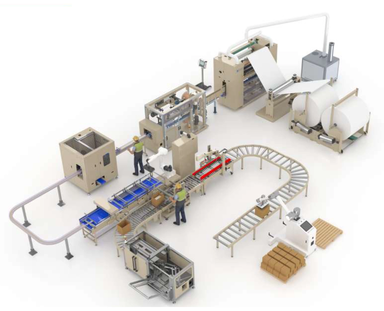 Fully Automatic Kraft Paper Banding Line