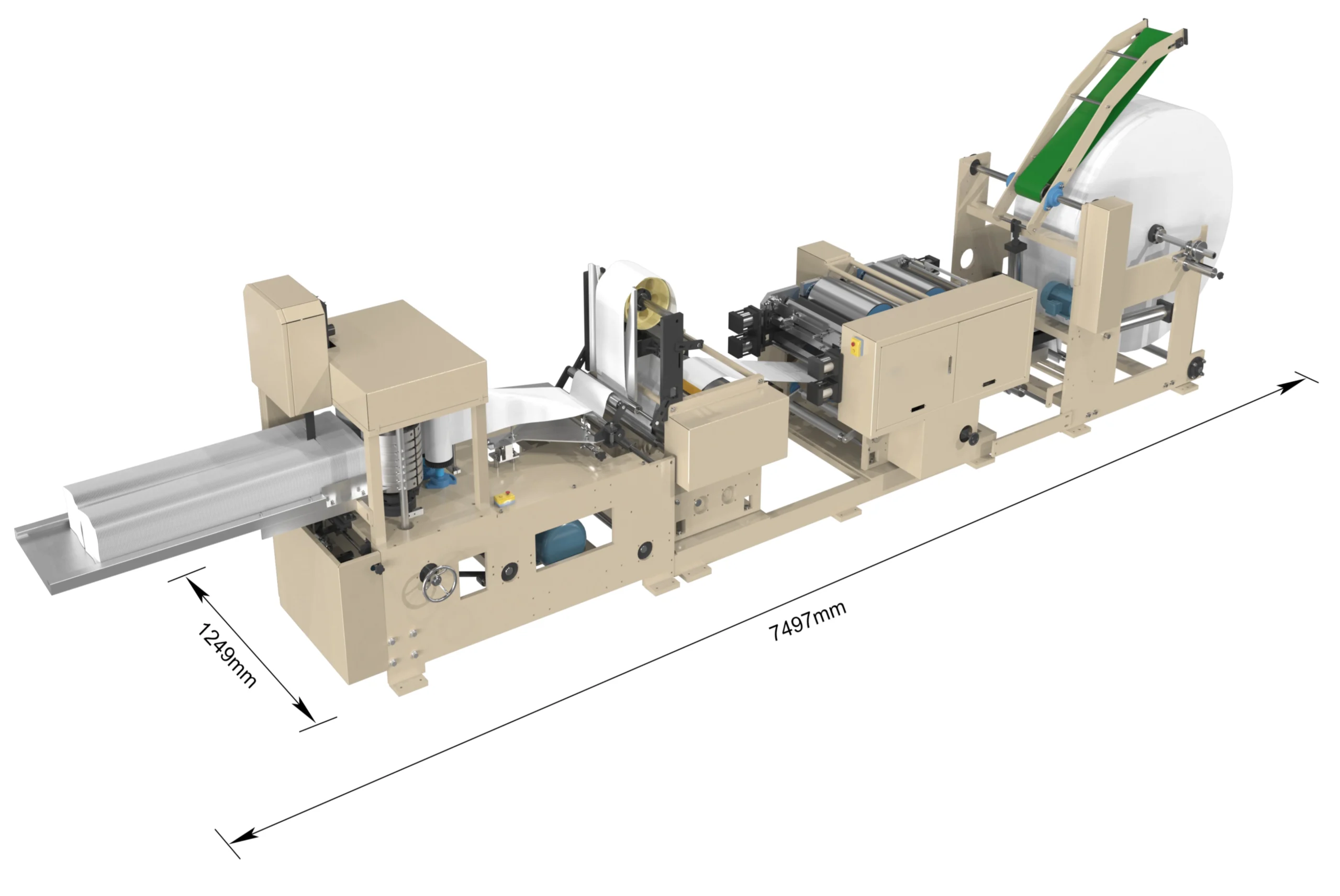 2-Color Napkin Machine with Embossing