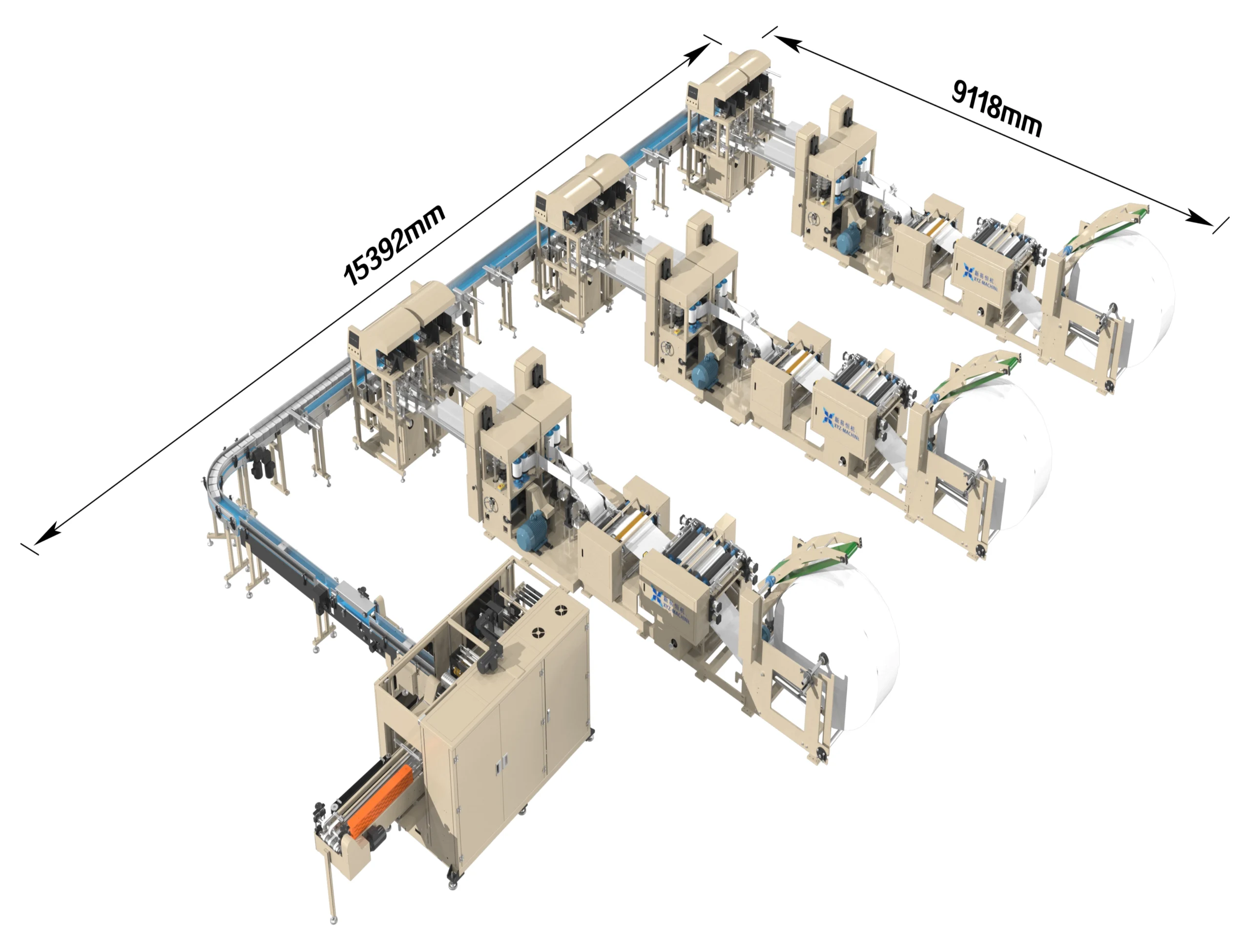 Fully Auto Two-Head 2-Color Line