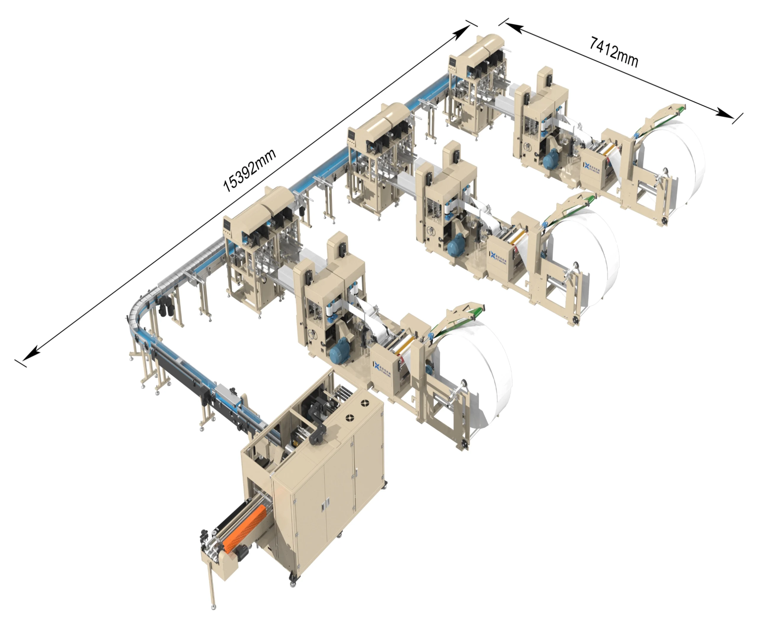 Fully Auto Two-Head Napkin Line
